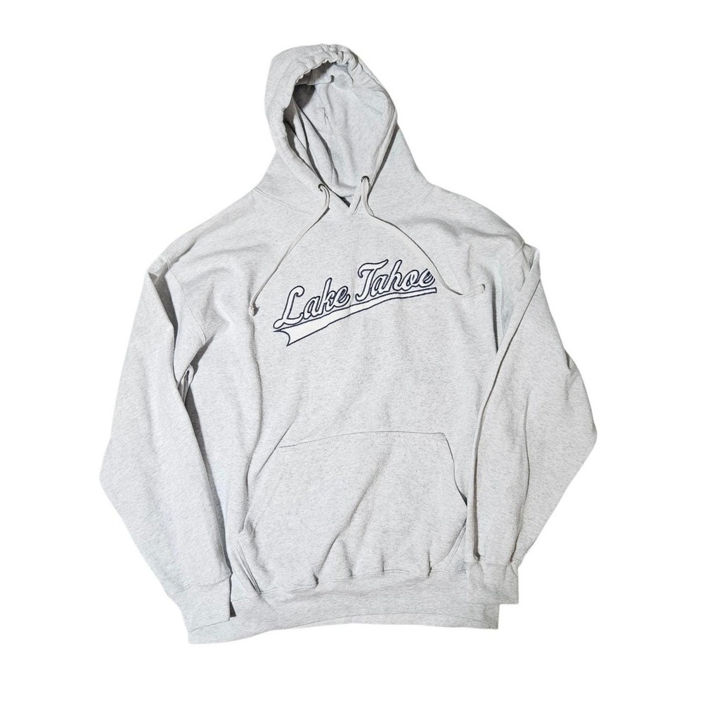 VTG Lake Tahoe Hoodie Mens XL‎ Pullover Sweatshirt California Fleece Sweater